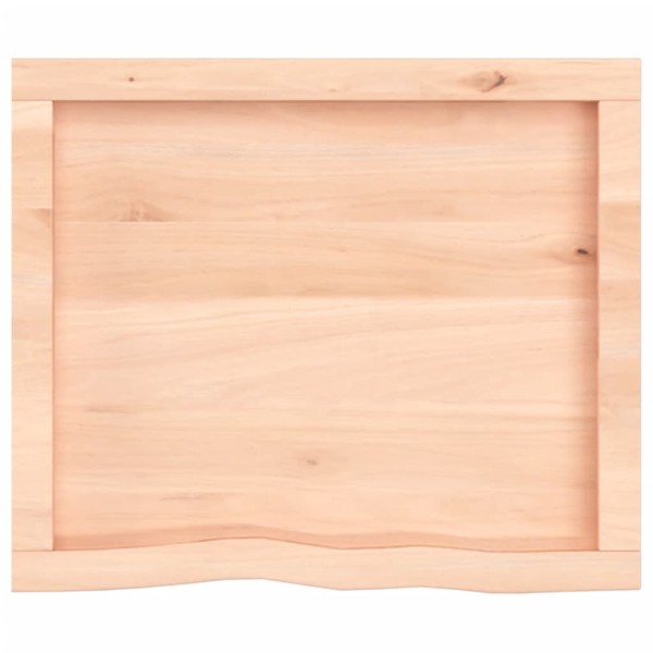 Tablero de mesa madera maciza roble sin tratar 60x50x(2-4) cm