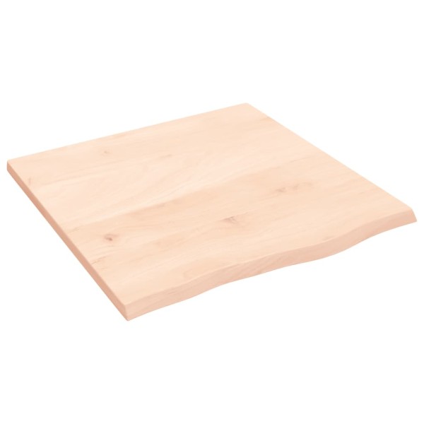 Tablero de mesa madera maciza de roble sin tratar 60x60x2 cm