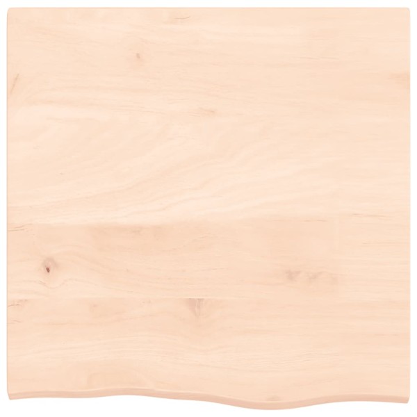 Tablero de mesa madera maciza de roble sin tratar 60x60x2 cm