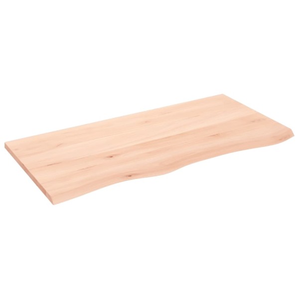 Tablero de mesa madera maciza de roble sin tratar 100x50x2 cm