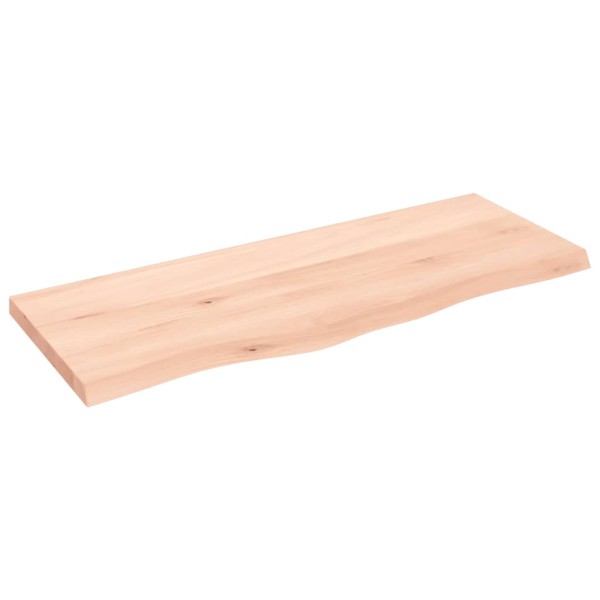 Tablero de mesa madera maciza roble sin tratar 100x40x(2-4) cm