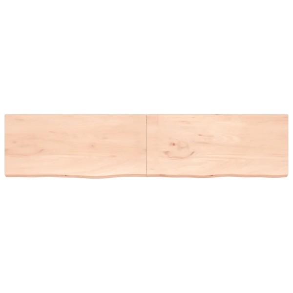 Tablero de mesa madera maciza roble sin tratar 220x50x(2-4) cm