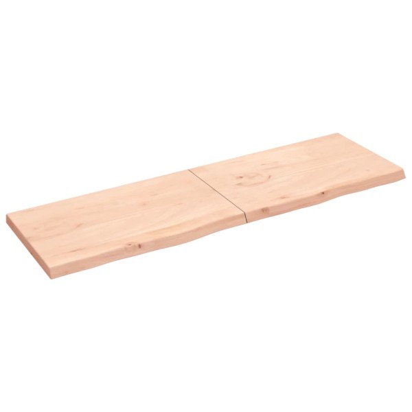 Tablero de mesa madera maciza roble sin tratar 200x60x(2-6) cm