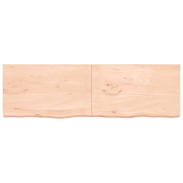 Tablero de mesa madera maciza roble sin tratar 200x60x(2-6) cm