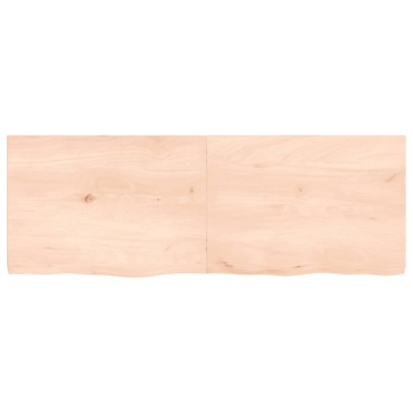 Tablero de mesa madera maciza roble sin tratar 140x50x(2-4) cm