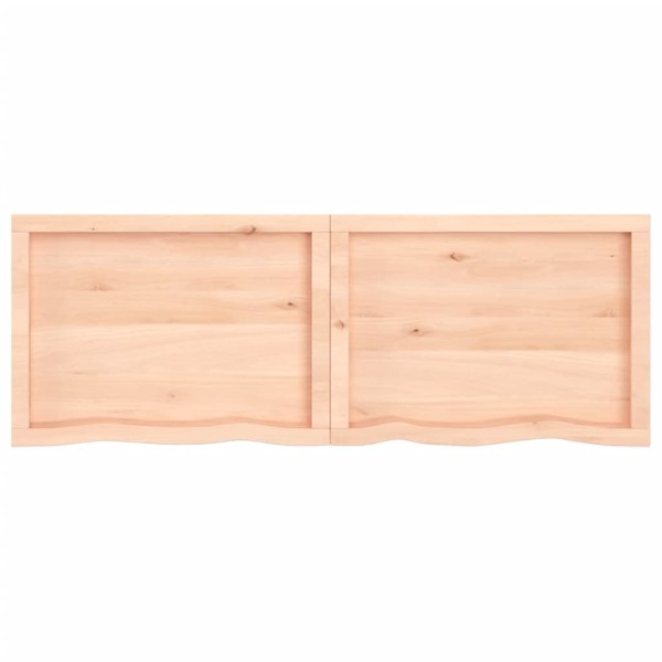 Tablero de mesa madera maciza roble sin tratar 140x50x(2-4) cm