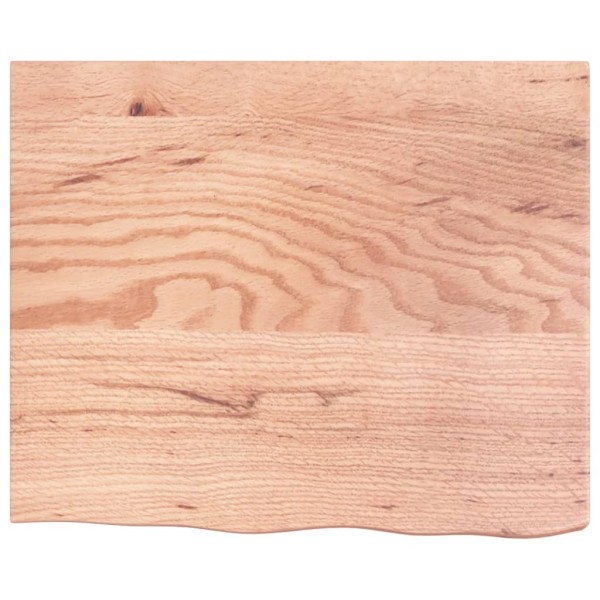 Tablero mesa madera roble tratada marrón claro 60x50x(2-6) cm