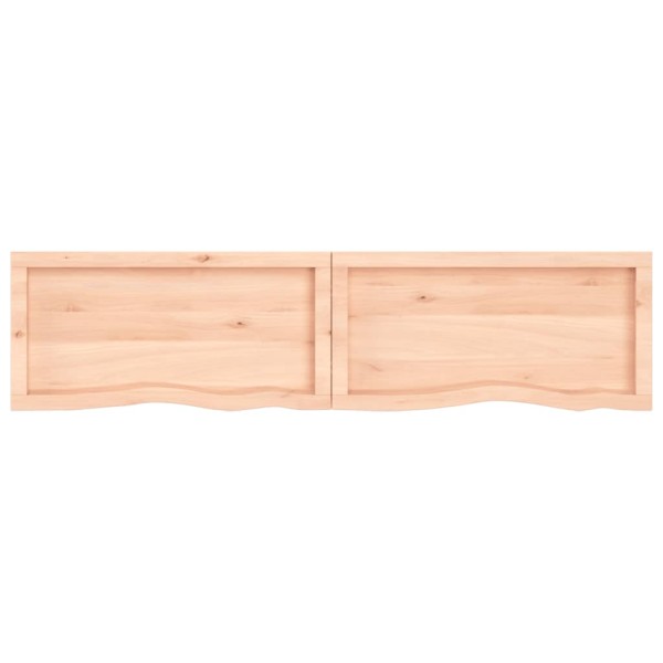 Tablero de mesa madera maciza roble sin tratar 160x40x(2-6) cm