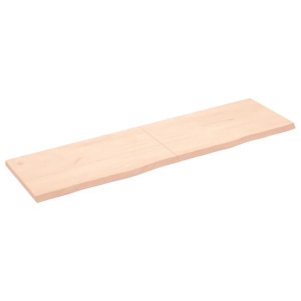 Tablero de mesa madera maciza roble sin tratar 180x50x(2-4) cm