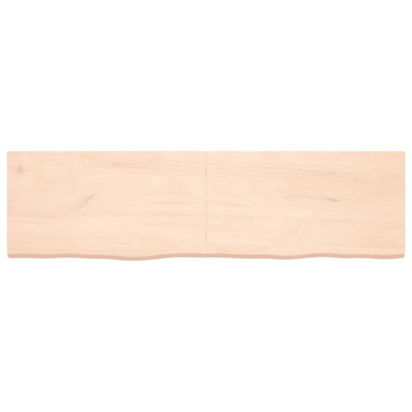 Tablero de mesa madera maciza roble sin tratar 180x50x(2-4) cm