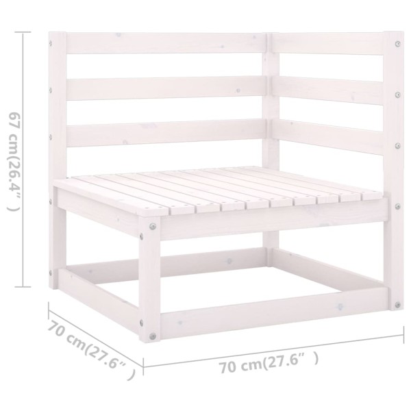 Juego de muebles de jardín 5 pzas y cojines madera pino maciza