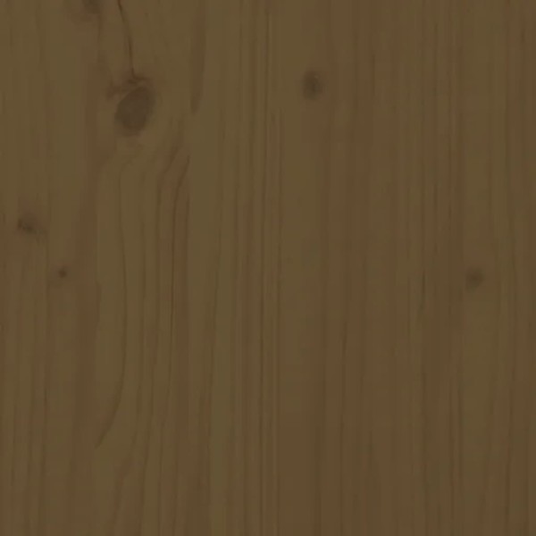 Estructura de cama con cabecero madera maciza marrón miel