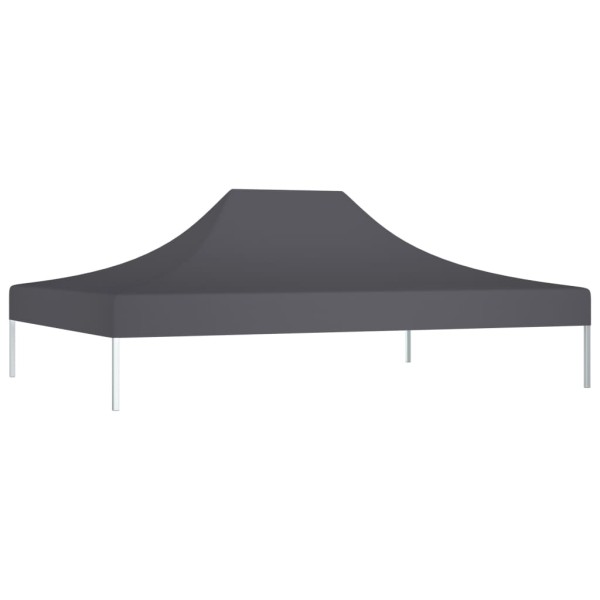 Techo de carpa para celebraciones gris antracita 4x3 m 270 g/m²