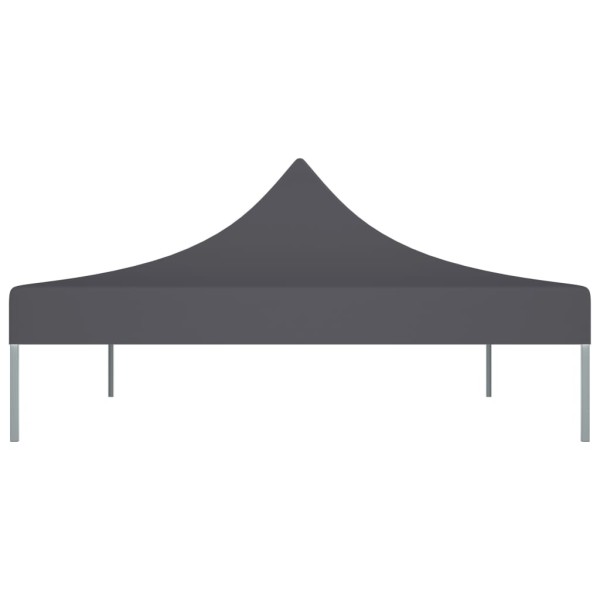 Techo de carpa para celebraciones gris antracita 4x3 m 270 g/m²