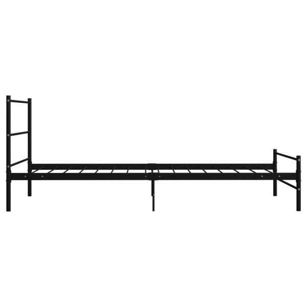 Estructura de cama de metal negro 90x200 cm