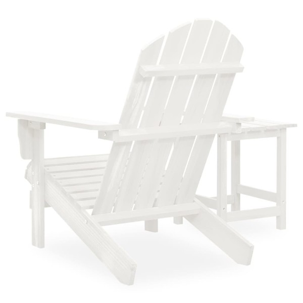 Silla con otomana y mesa jardín Adirondack macizo abeto blanco