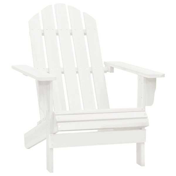 Silla con otomana y mesa jardín Adirondack macizo abeto blanco