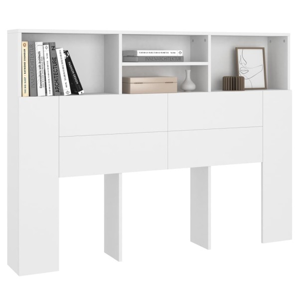 Mueble cabecero blanco 140x19x103,5 cm