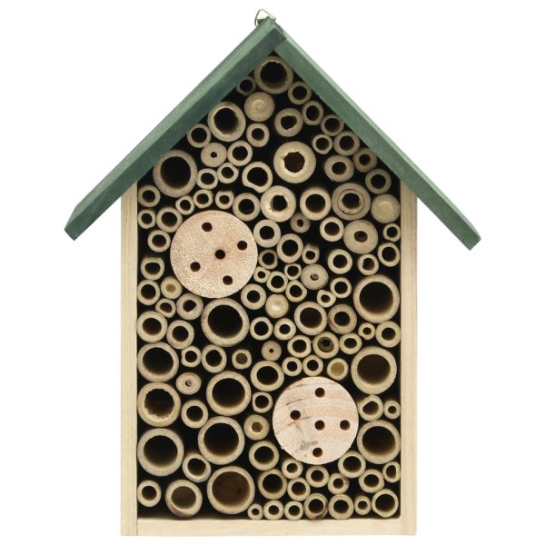 Casas de insectos 2 uds 23x14x29 cm madera maciza de abeto