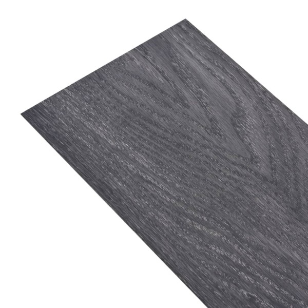 Lamas para suelo de PVC autoadhesivas 5,02m² 2mm negro y blanco