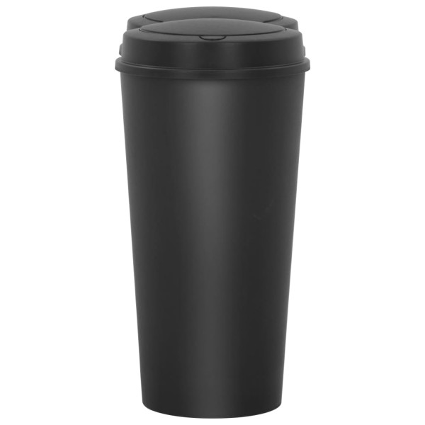 Cubo de basura doble negro 50 L