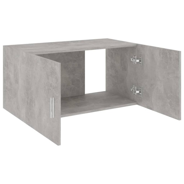 Armario de pared madera contrachapada gris hormigón 80x39x40 cm