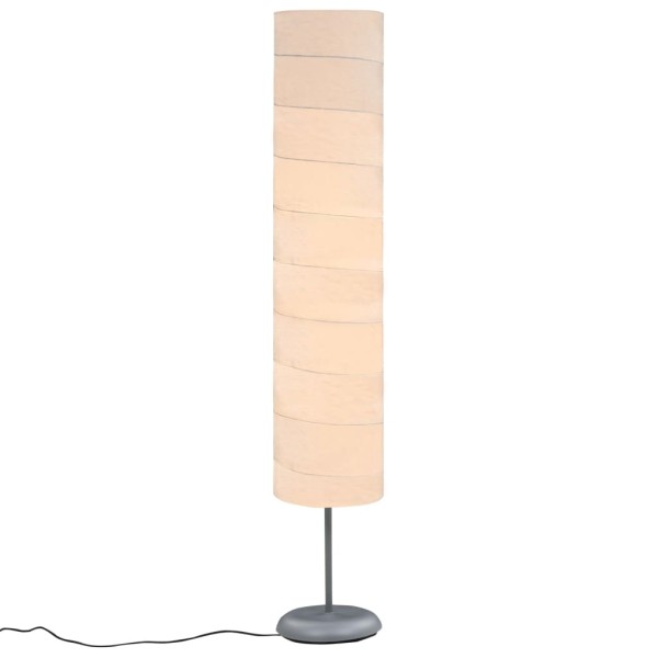 Lámpara de pie con soporte blanco E27 121 cm