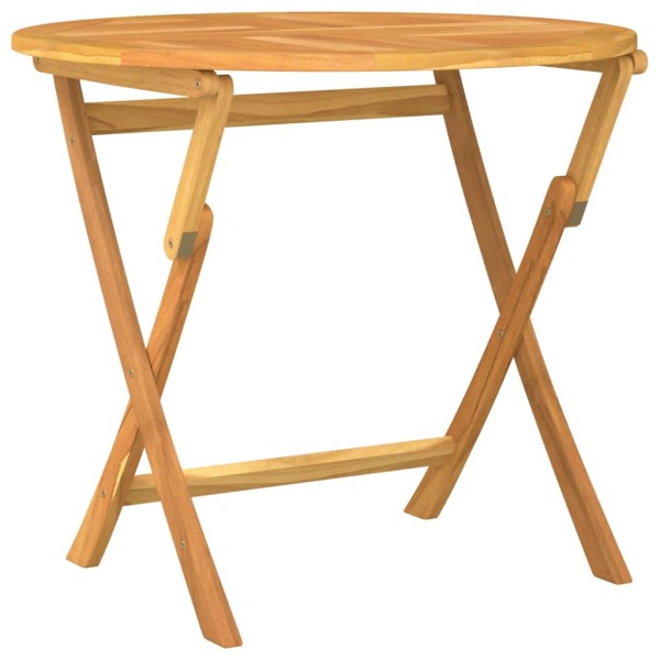 Mesa de jardín plegable madera de teca maciza 85x76 cm