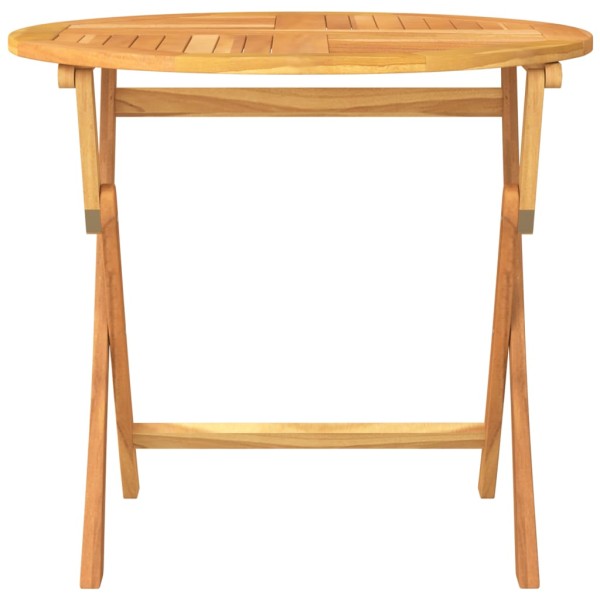 Mesa de jardín plegable madera de teca maciza 85x76 cm