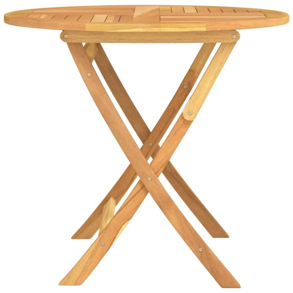 Mesa de jardín plegable madera de teca maciza 85x76 cm