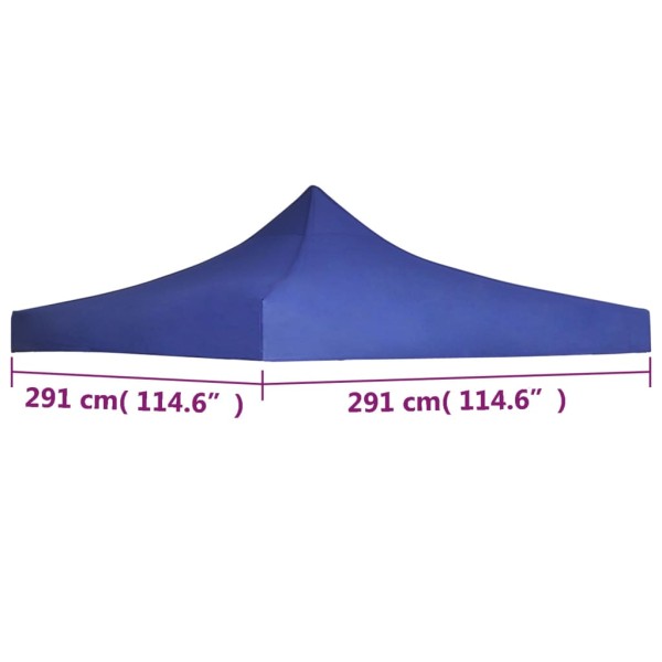 Techo de carpa para celebraciones 3x3 m azul