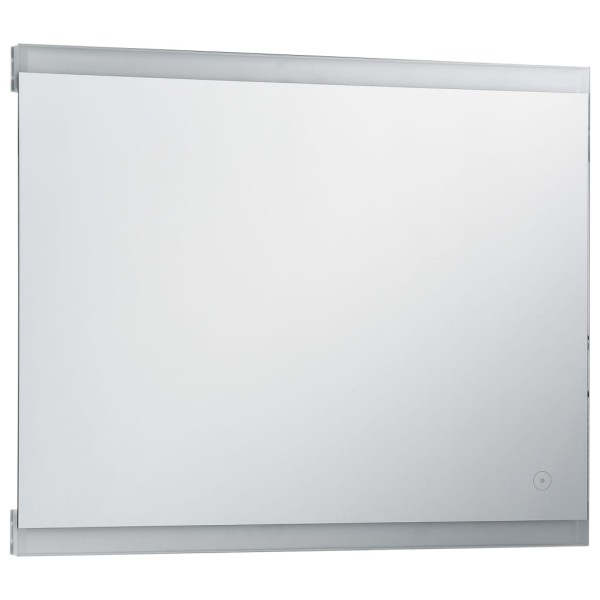 Espejo de pared de baño con LED y sensor táctil 80x60 cm