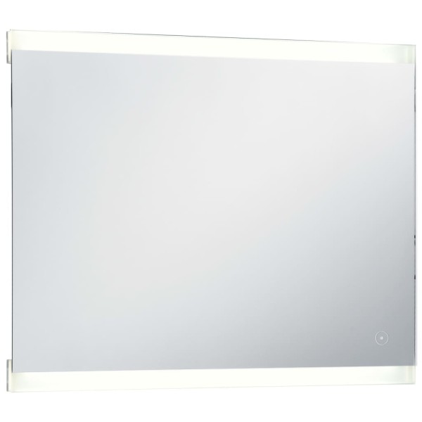 Espejo de pared de baño con LED y sensor táctil 80x60 cm