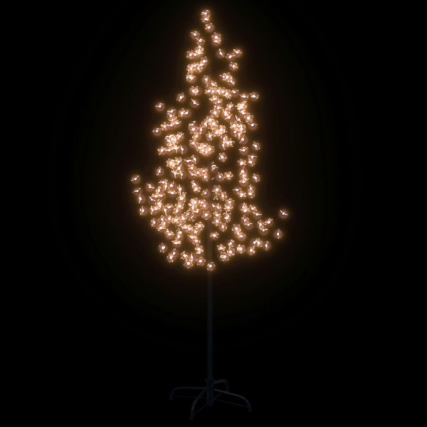 Árbol LED con flor de cerezo 220 LED blanco cálido 220 cm