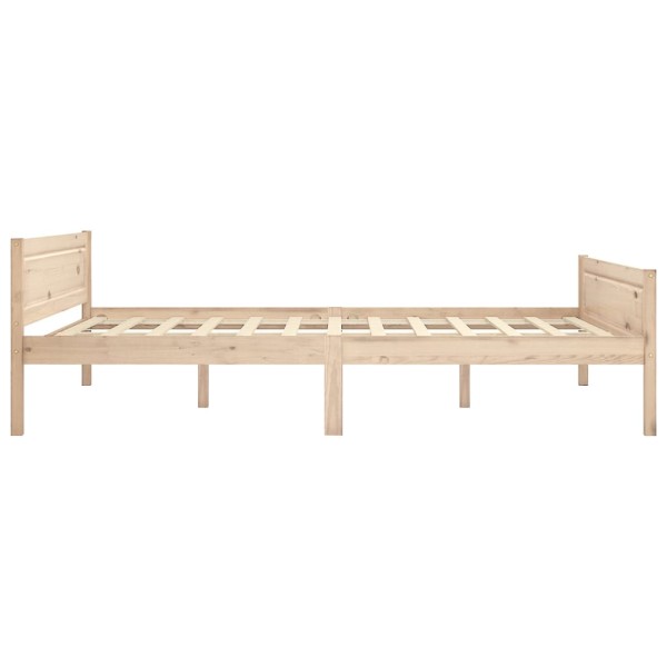 Estructura de cama de madera maciza de pino 120x200 cm