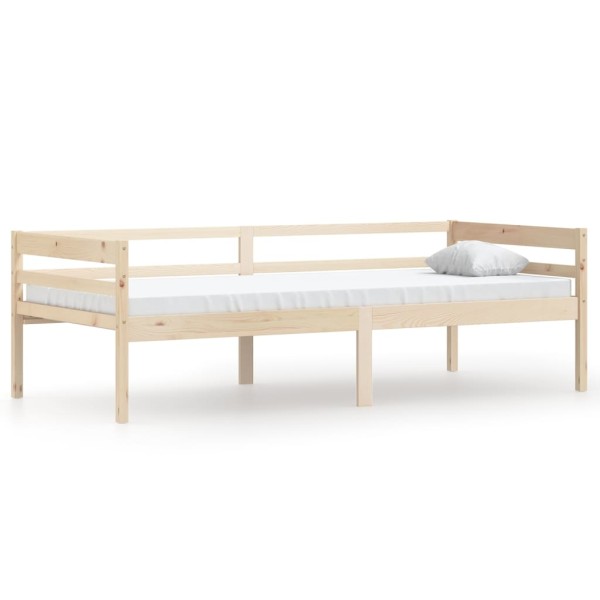 Estructura de cama de madera maciza de pino 90x200 cm