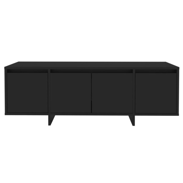 Mueble para TV madera contrachapada negro 120x30x40,5 cm