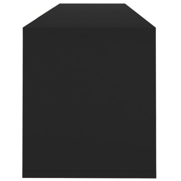 Mueble para TV madera contrachapada negro 120x30x40,5 cm