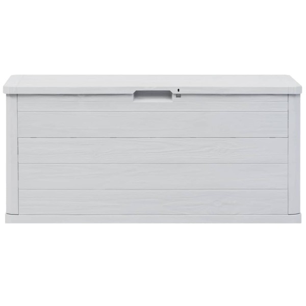 Caja de almacenamiento de jardín 280 L gris claro