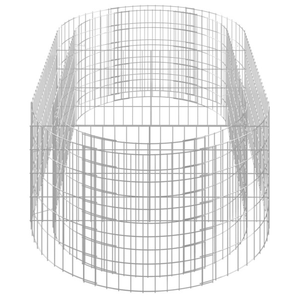 Arriate de gaviones de hierro galvanizado 200x100x50 cm