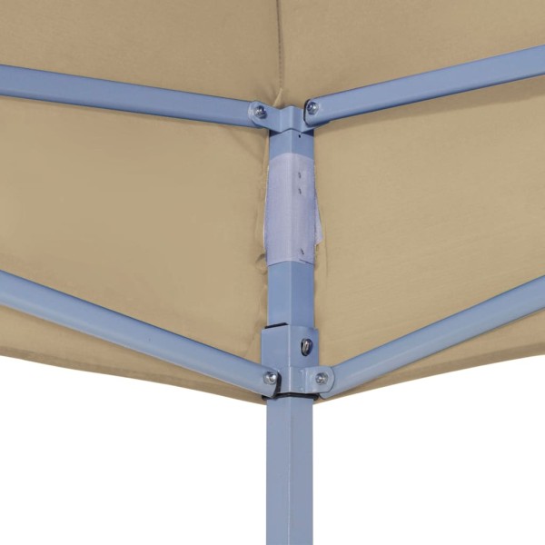 Techo de carpa para celebraciones beige 4x3 m 270 g/m²